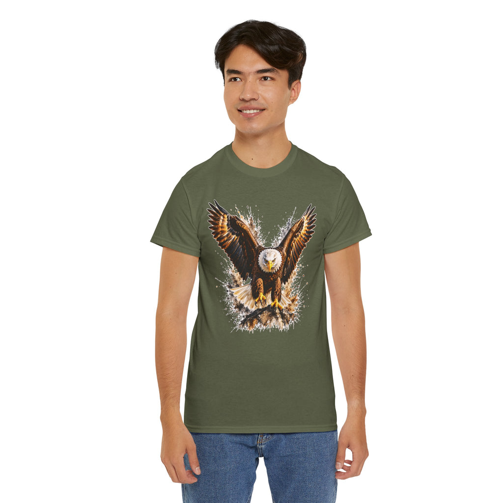 Majestic Bald Eagle T-Shirt, Eagle Graphic Tee, Patriotic Wildlife Shirt, Unisex Bird Lover Tee, American Eagle Gift
