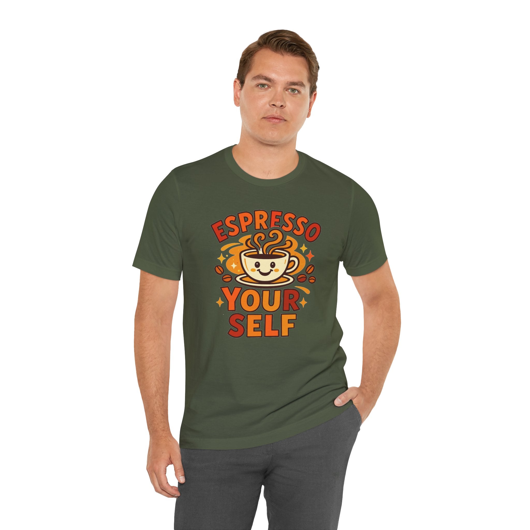 Espresso Yourself Coffee Tee — 'Espresso Your Self' Cute Coffee Cup Shirt