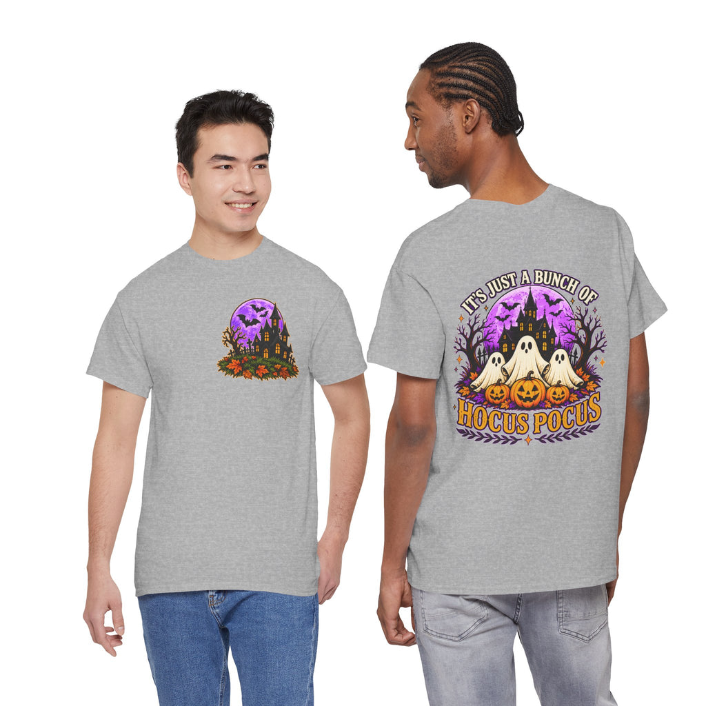 Hocus Pocus Halloween Shirt | Ghost & Pumpkin Front Back Tee
