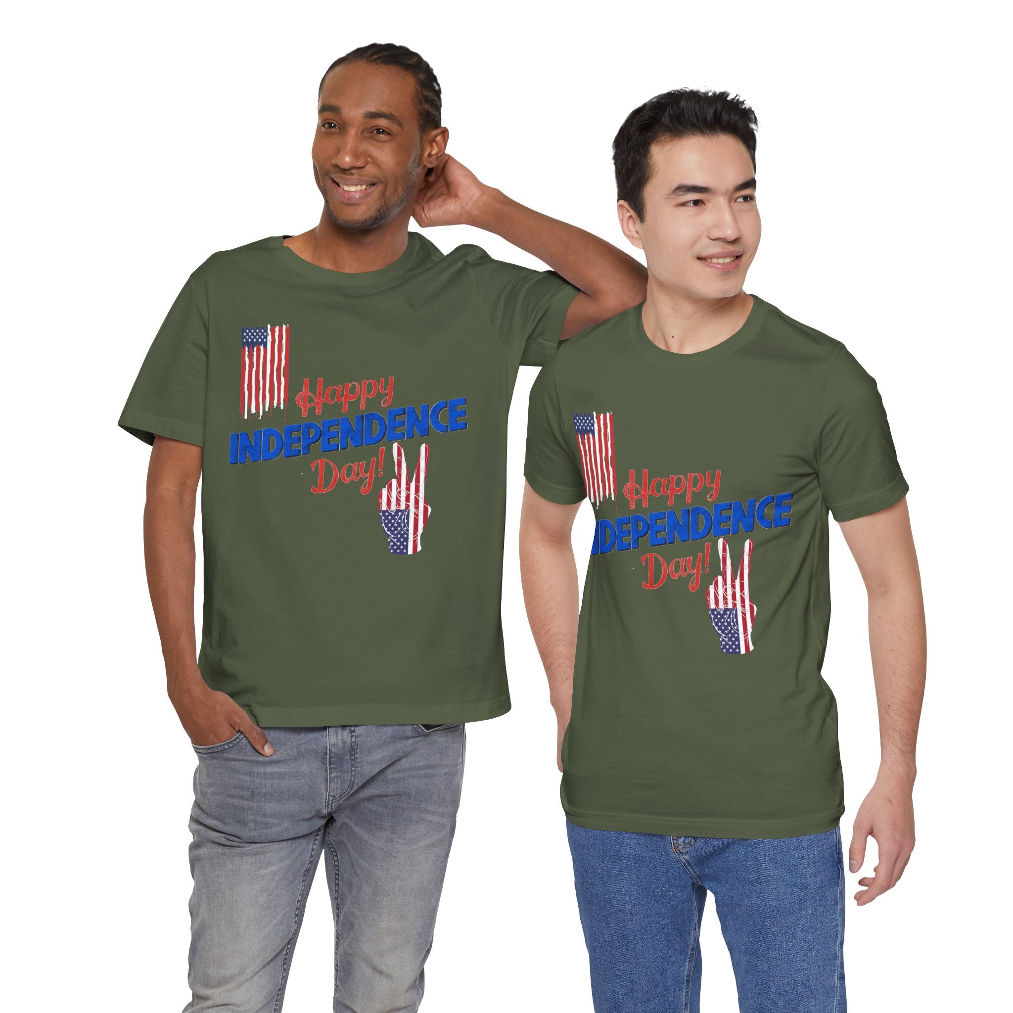 Happy Independence Day Shirt, Patriotic 4th of July T-Shirt, USA Flag Shirt, American Independence Day Tee