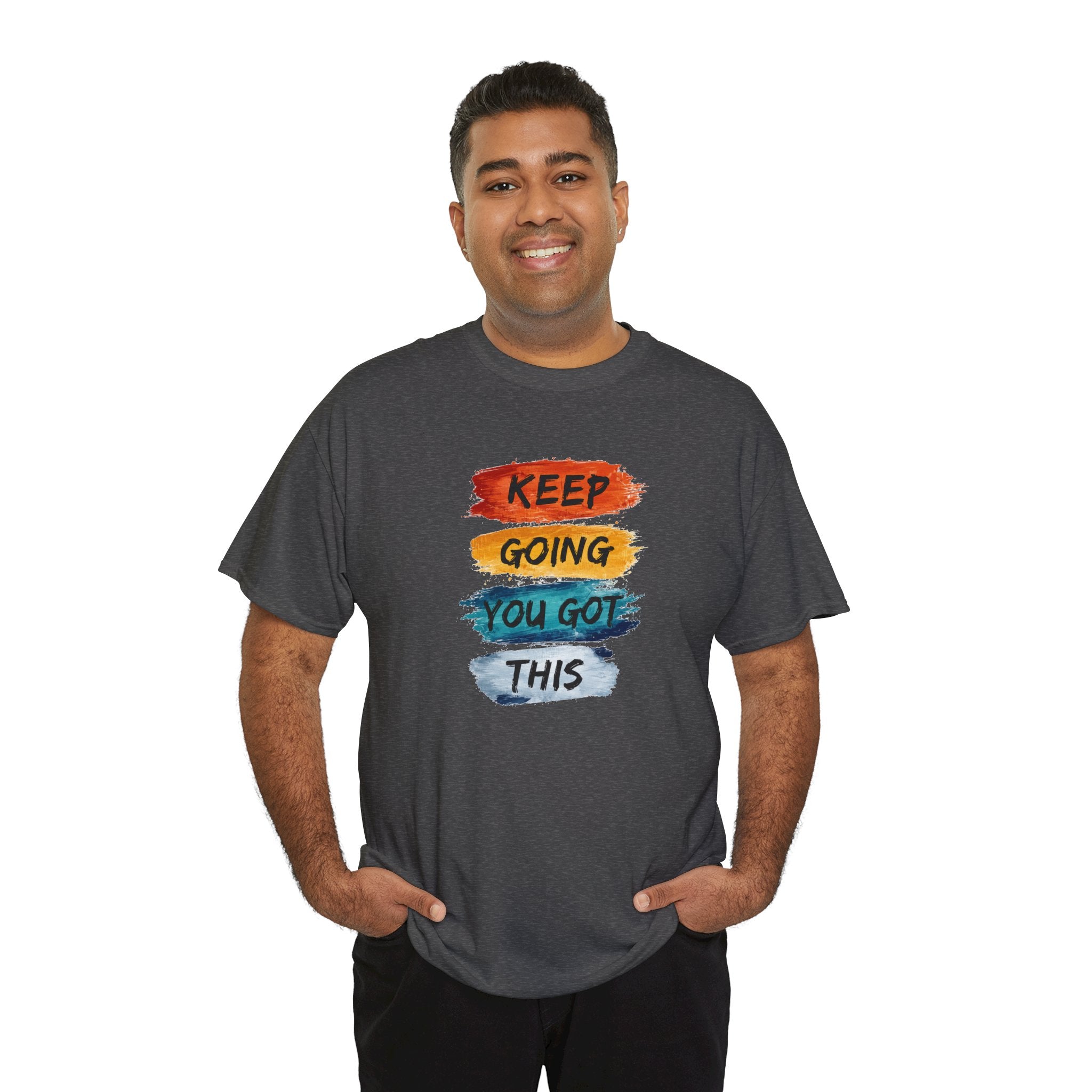 Keep Going You Got This Tee  Motivational Watercolor Brushstroke T-Shirt