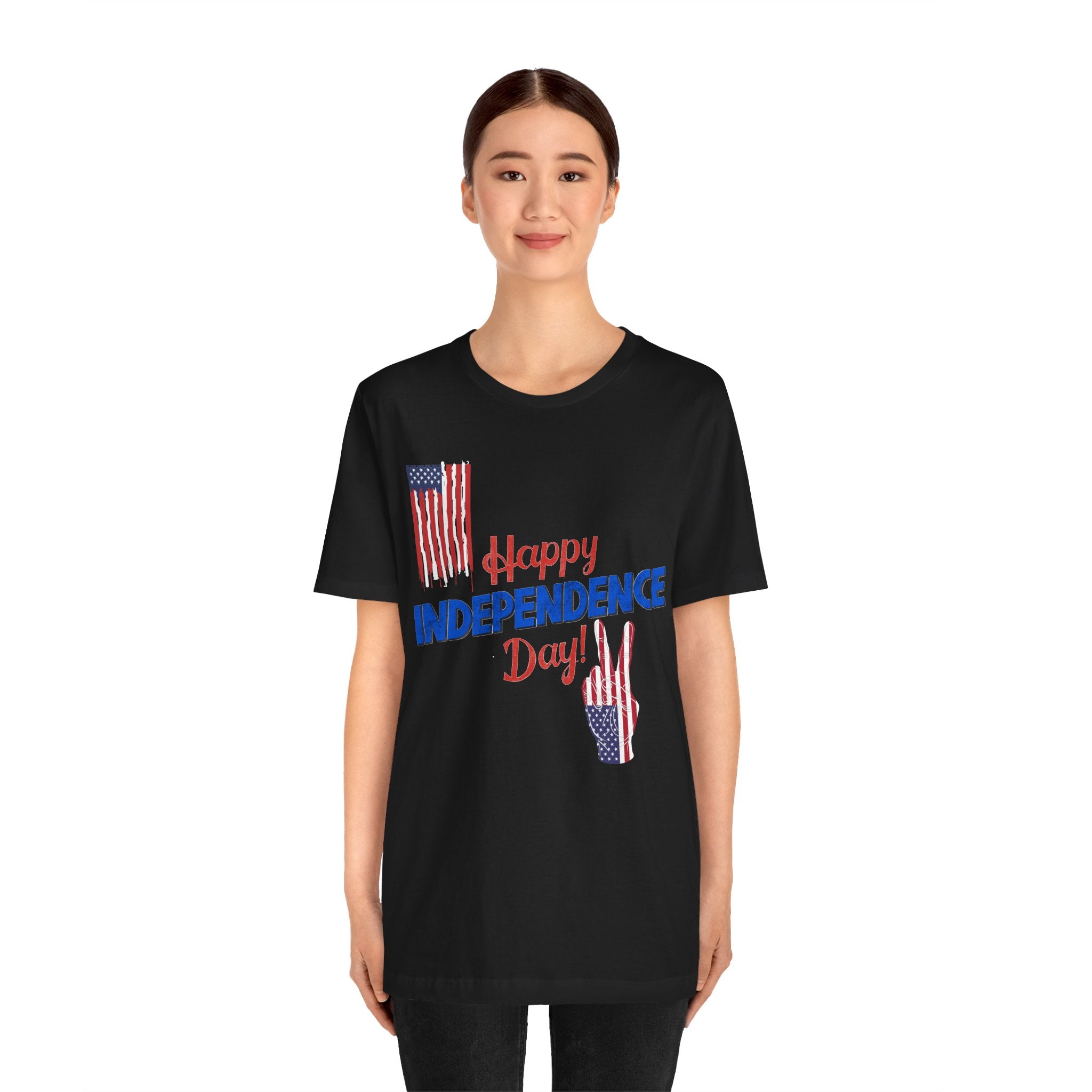 Happy Independence Day Shirt, Patriotic 4th of July T-Shirt, USA Flag Shirt, American Independence Day Tee