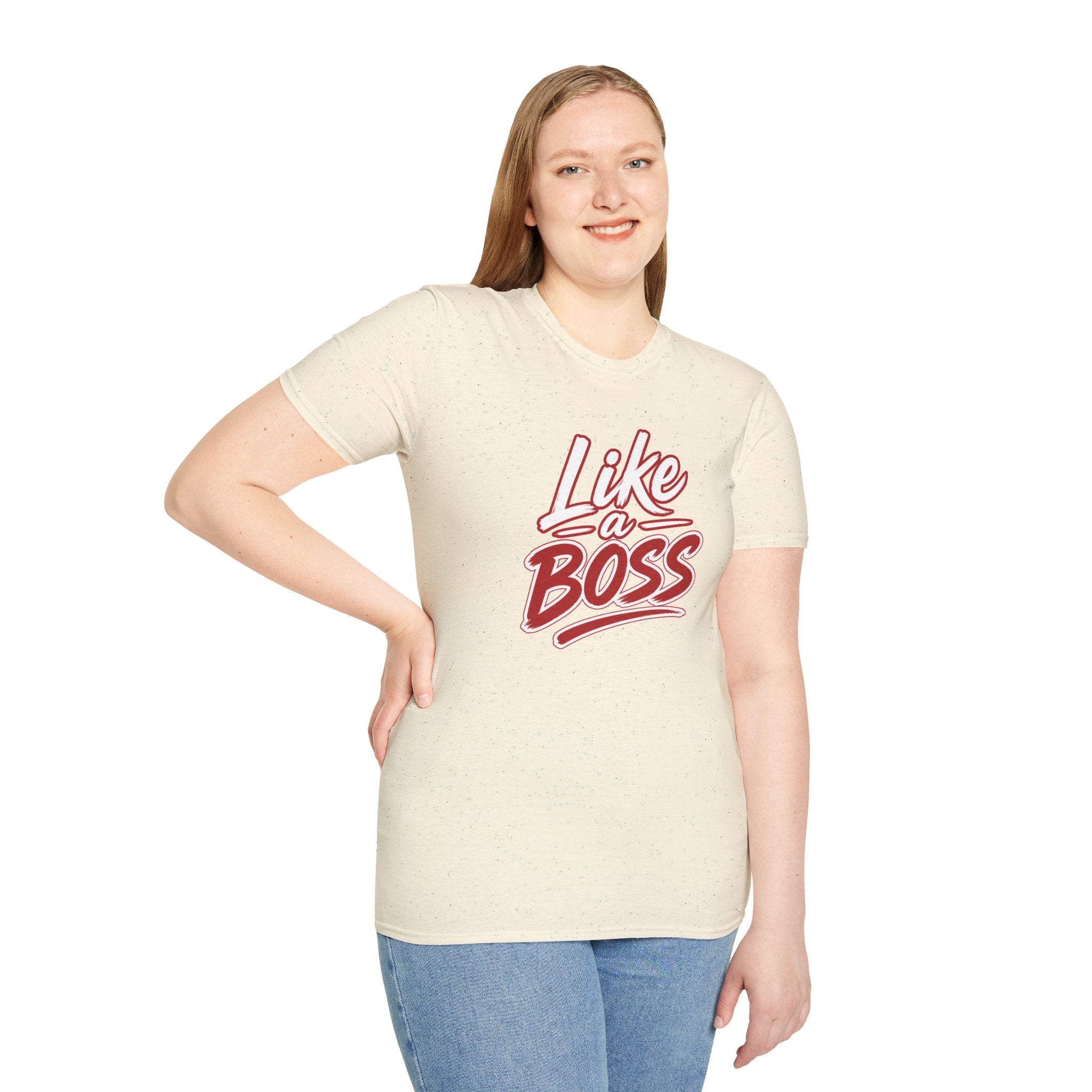 Like a Boss T-Shirt - Retro Script Empowerment Tee