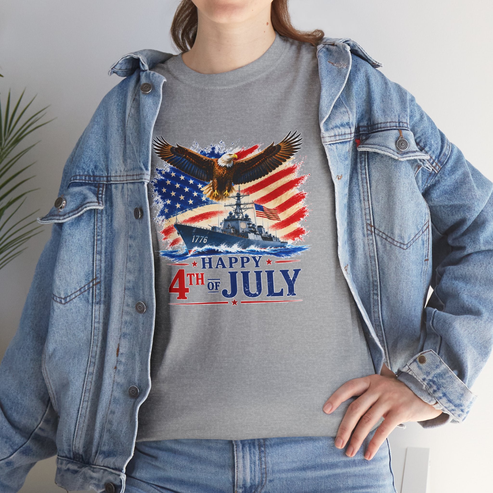 Happy 4th of July Shirt, Patriotic Eagle T-Shirt, American Flag Tee, USA Independence Day Shirt, Freedom Eagle Gift