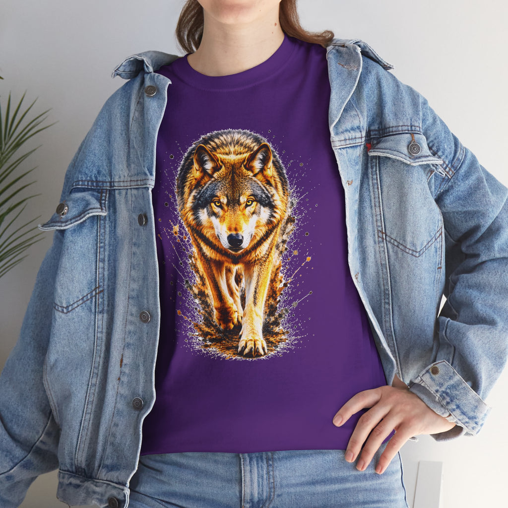 Wolf Graphic T-Shirt, Majestic Wolf Tee, Wildlife Animal Shirt, Unisex Nature Graphic Tee, Wolf Lover Gift, Forest Wolf Shirt