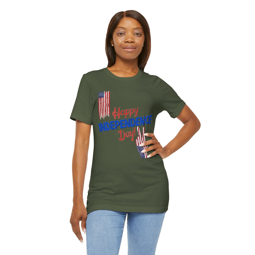 Happy Independence Day Shirt, Patriotic 4th of July T-Shirt, USA Flag Shirt, American Independence Day Tee