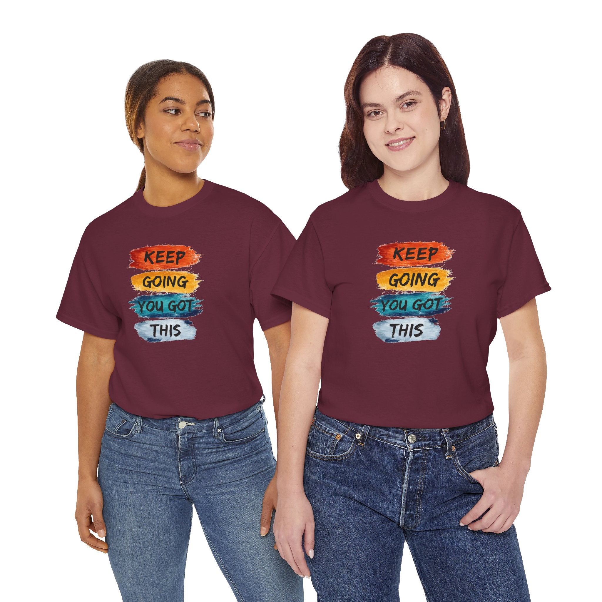 Keep Going You Got This Tee  Motivational Watercolor Brushstroke T-Shirt