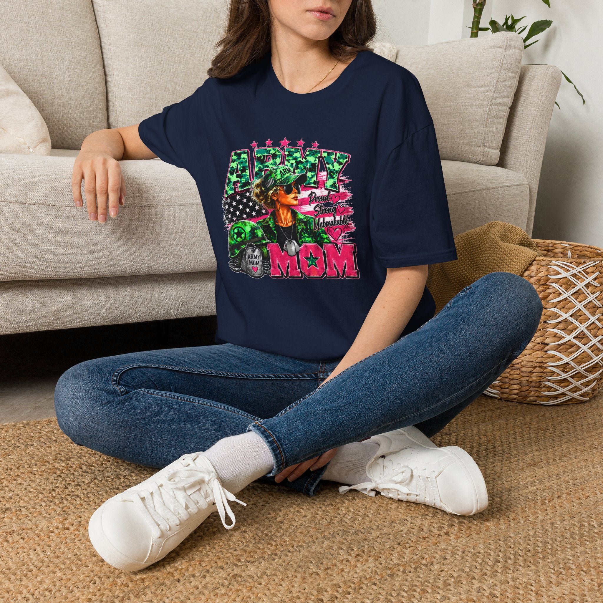 Army Mom Shirt, Military Mom T-Shirt, Army Proud Shirt, Patriotic Mom Gift, Veteran Mom Gift