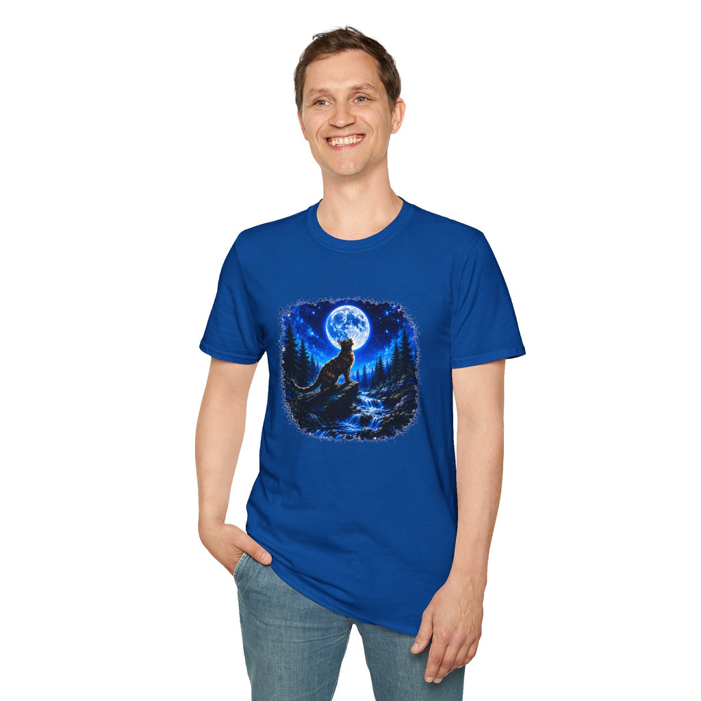 Cat Howl T-Shirt – Moonlit Night Graphic Tee