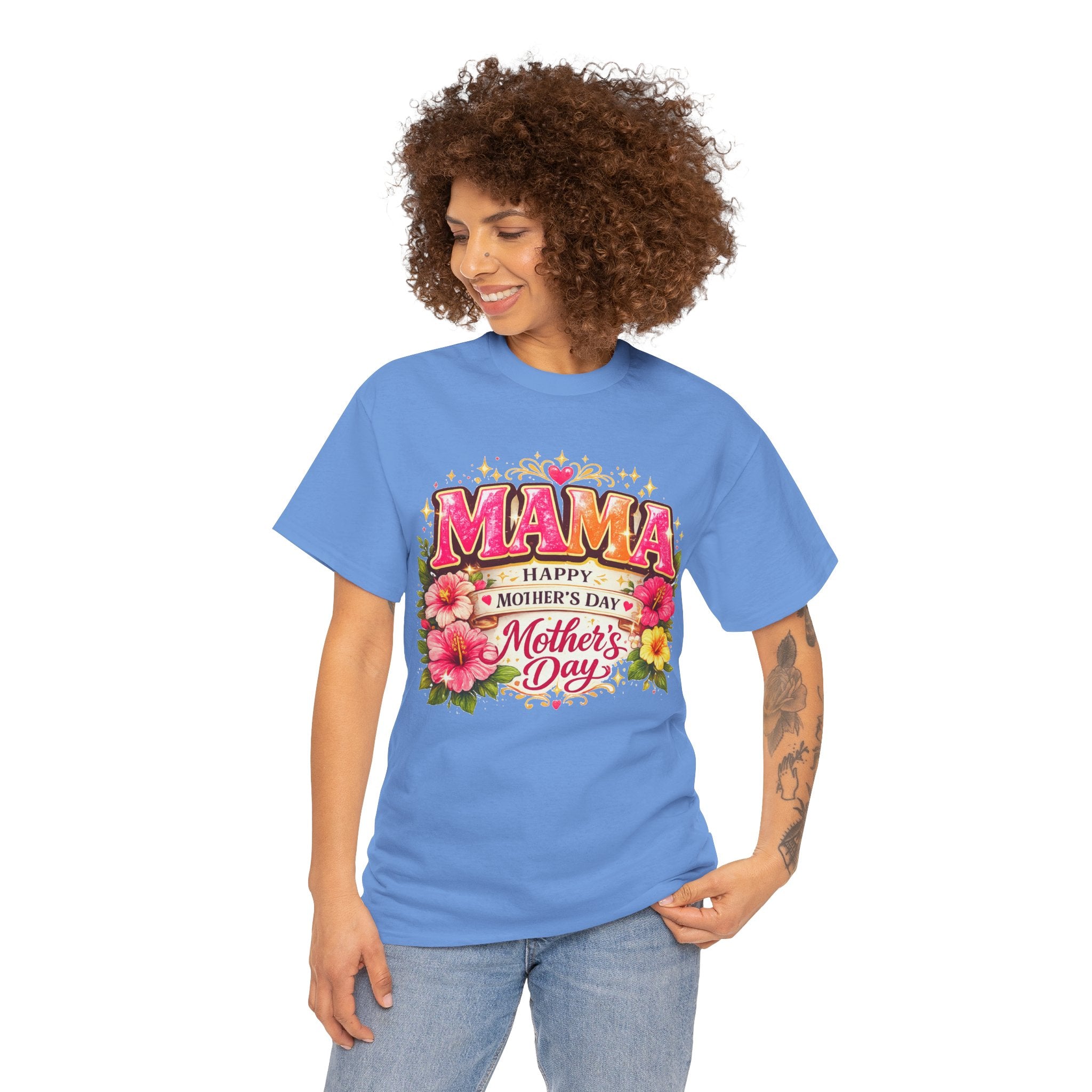 Mama Floral Shirt for Women, Mother's Day Gift for Mom, Cute Flower Graphic Tee, Mama Life T-Shirt, Birthday Gift for Mother, Mom Appreciation Gift