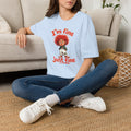 I'm Fine T‑Shirt — Cute Red‑Haired Character Tee ("I'm fine, just fine")