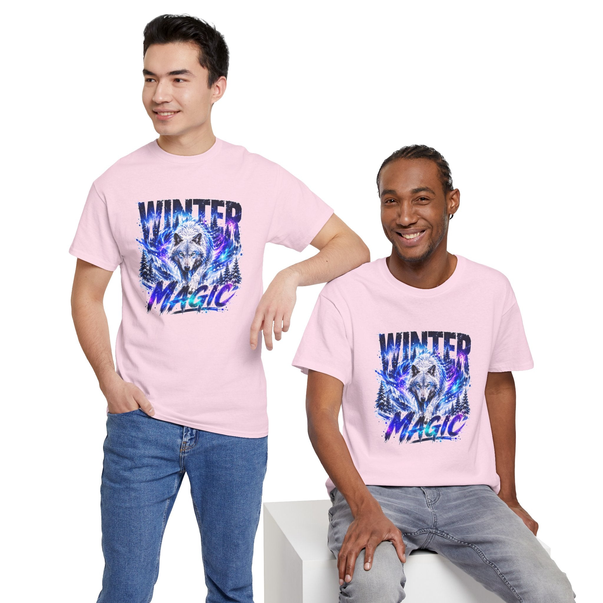 Wolf T Shirt, Winter Wolf Shirt, Wolf Lover Gift, Snowy Wolf Tee, Winter Magic Shirt, Wildlife Graphic Tee, Unisex Wolf Shirt