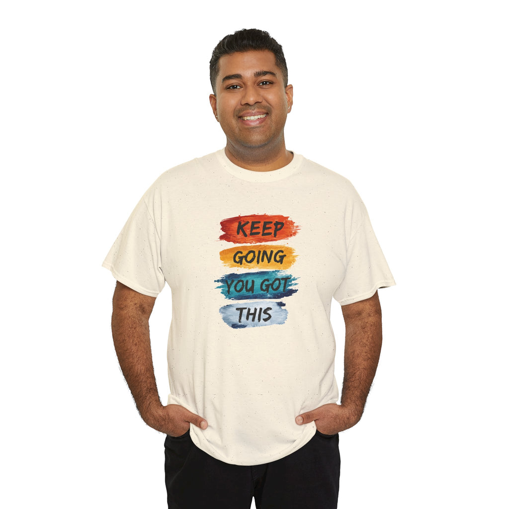 Keep Going You Got This Tee  Motivational Watercolor Brushstroke T-Shirt