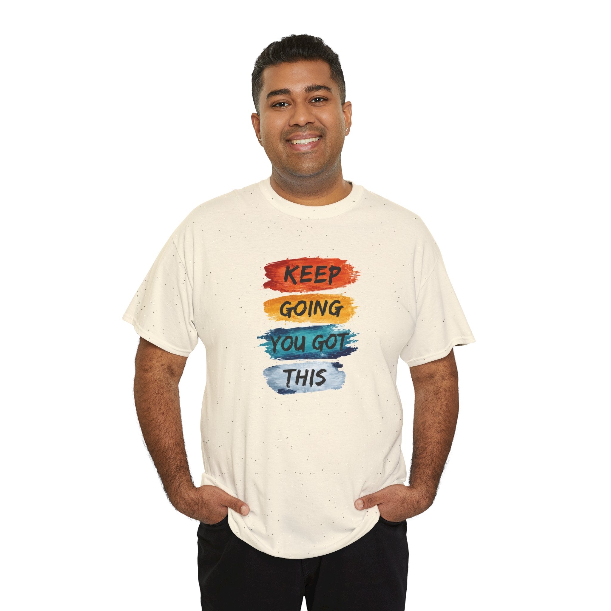 Keep Going You Got This Tee  Motivational Watercolor Brushstroke T-Shirt
