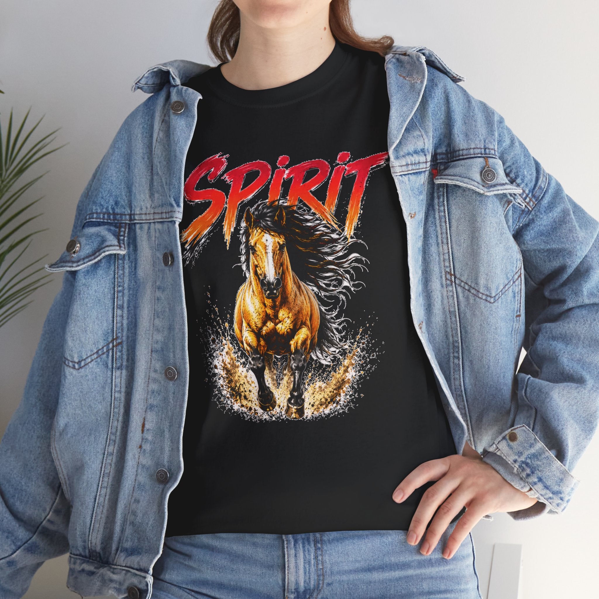 Spirit Running Horse T-Shirt — Wild Mustang Graphic Tee