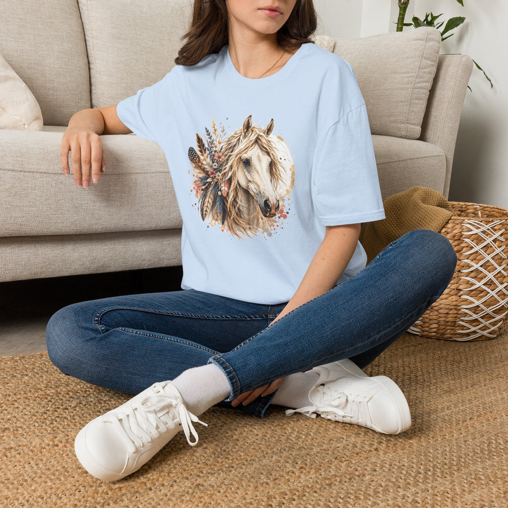 Horse T-Shirt, Western Horse Graphic Tee, Equestrian Shirt, Horse Lover Gift, Country Style Tee
