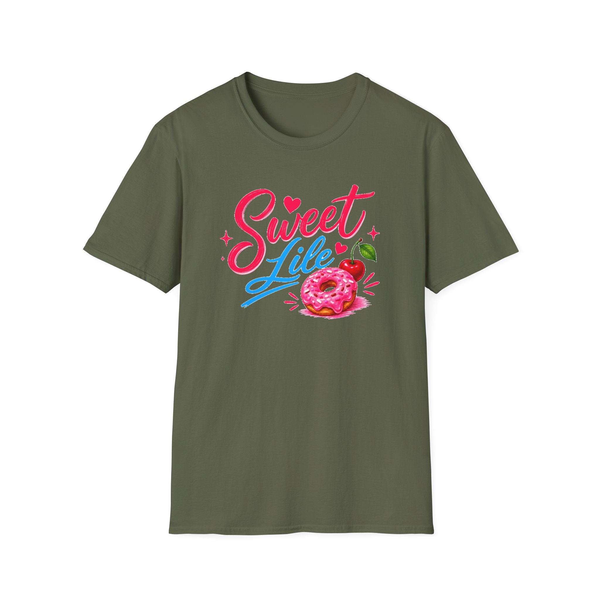 Sweet Life T-Shirt — Cute Donut & Cherry Graphic
