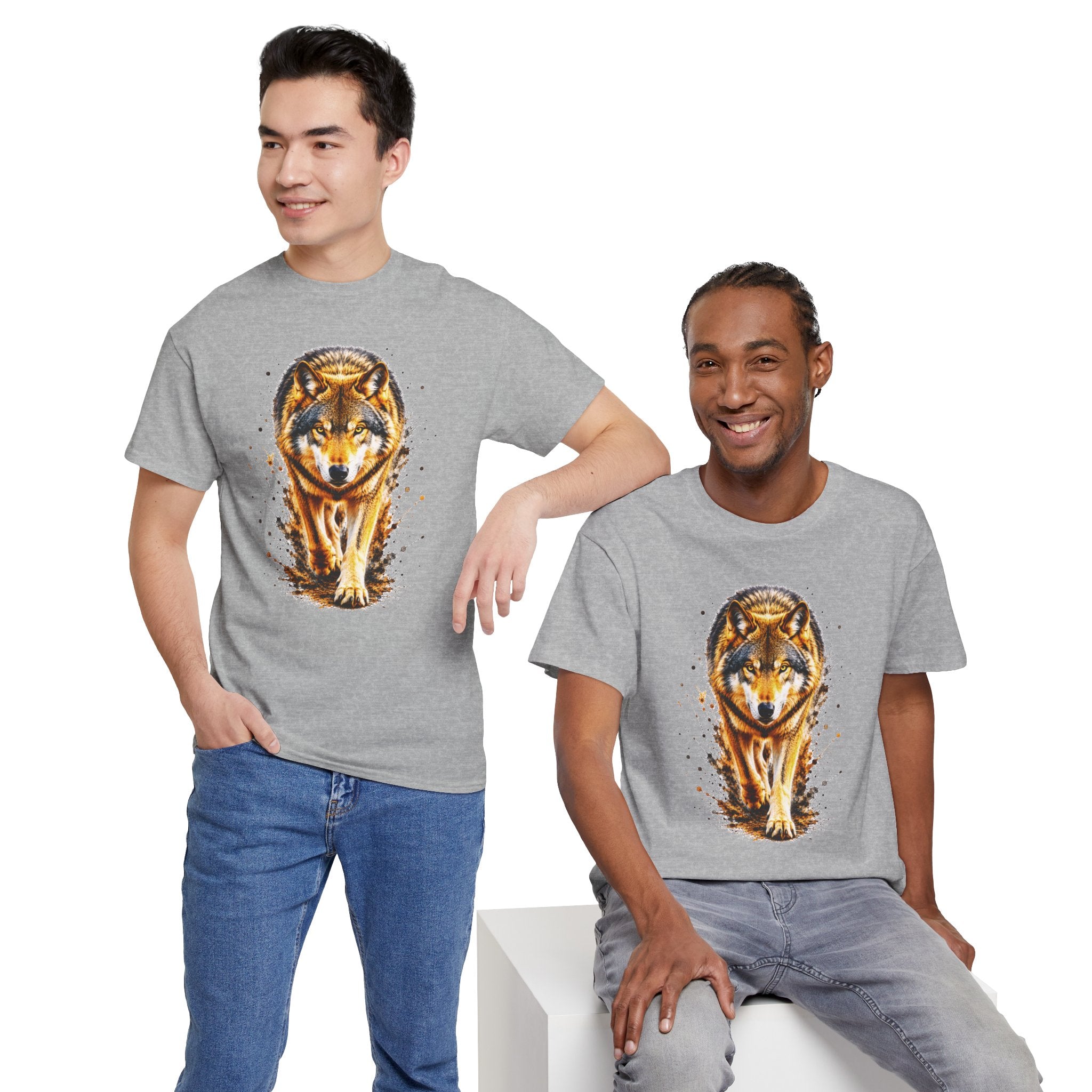 Wolf Graphic T-Shirt, Majestic Wolf Tee, Wildlife Animal Shirt, Unisex Nature Graphic Tee, Wolf Lover Gift, Forest Wolf Shirt