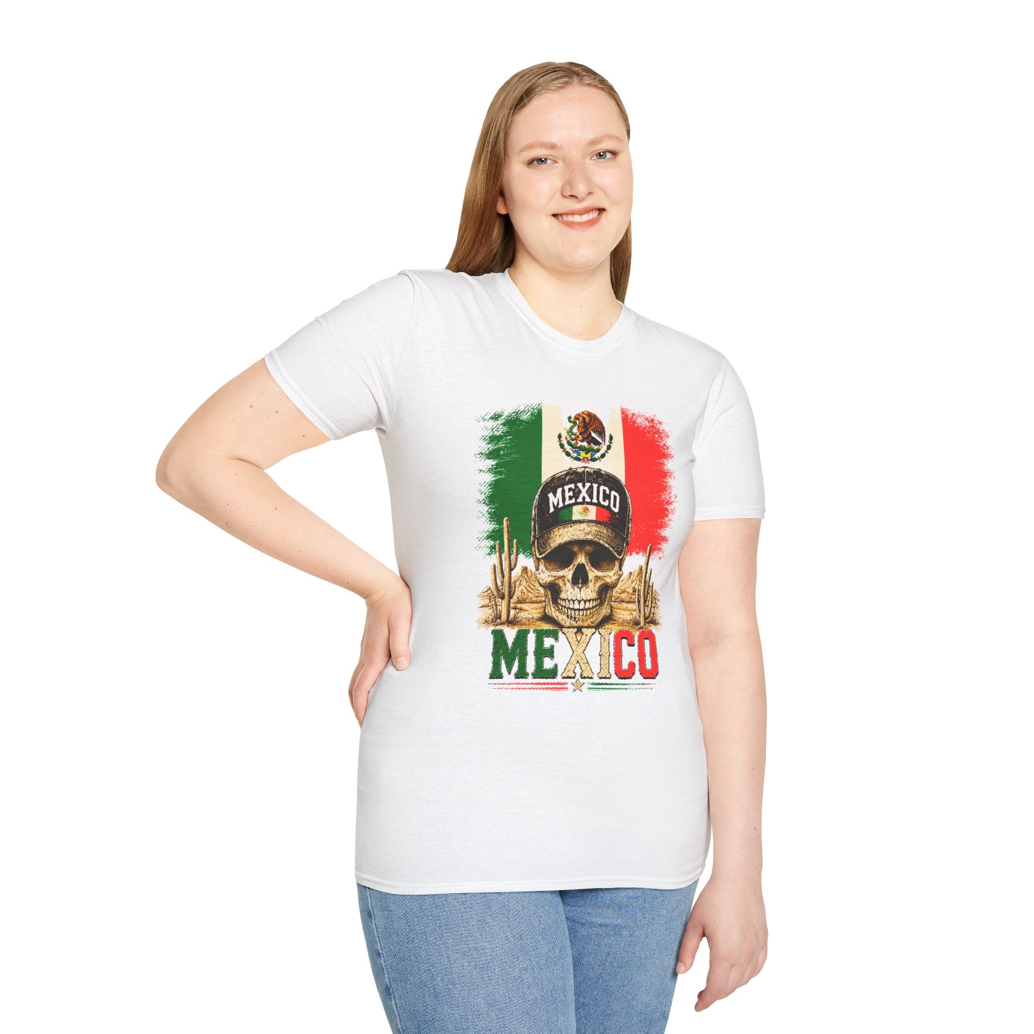Mexico Flag Skull T-Shirt, Vintage Mexican Skull Shirt, Dia De Los Muertos Tee, Patriotic Mexico Graphic Tee, Gift for Men Women