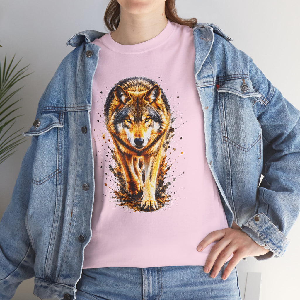Wolf Graphic T-Shirt, Majestic Wolf Tee, Wildlife Animal Shirt, Unisex Nature Graphic Tee, Wolf Lover Gift, Forest Wolf Shirt