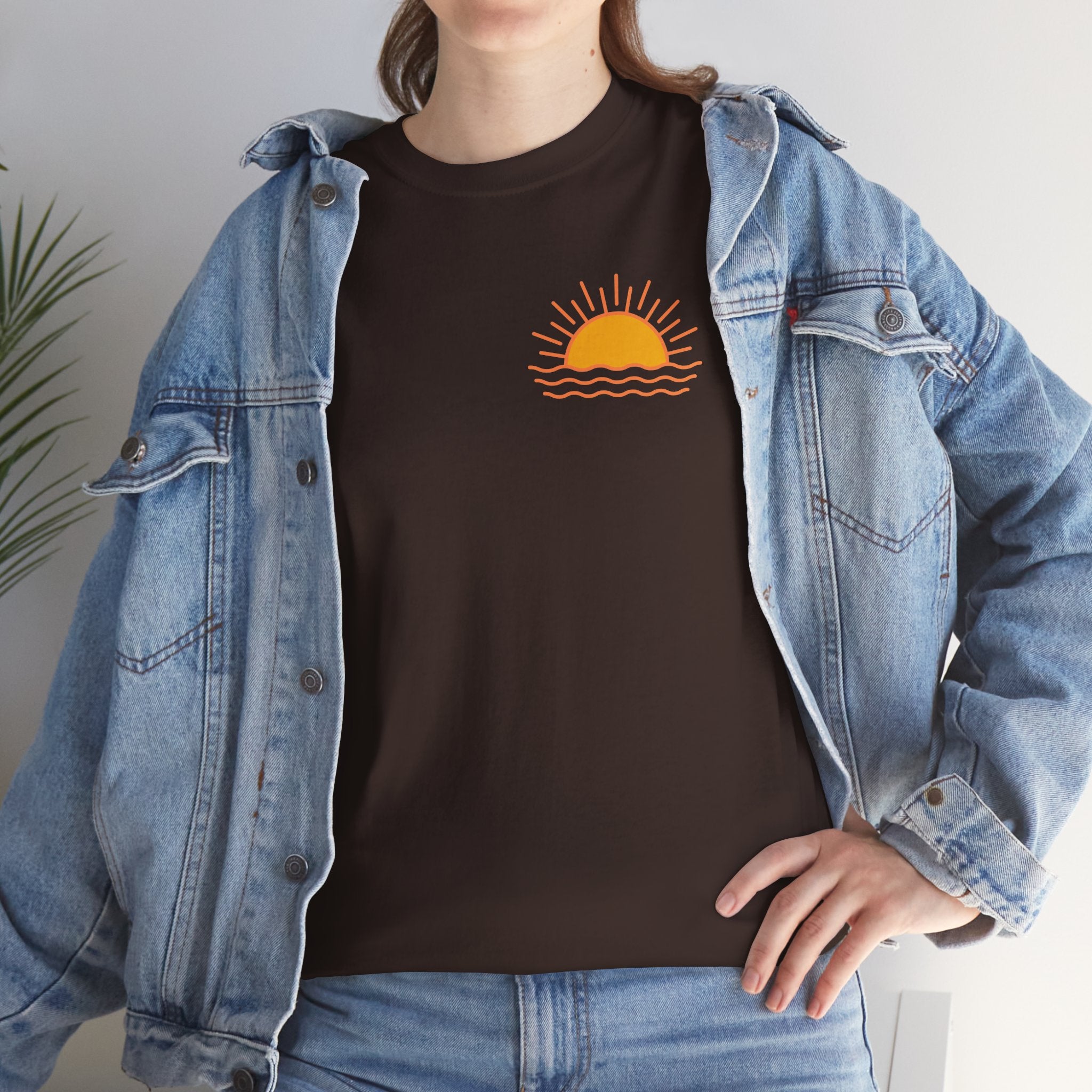 Stay Humble Sunset Tee - Retro Sunrise Graphic T-Shirt