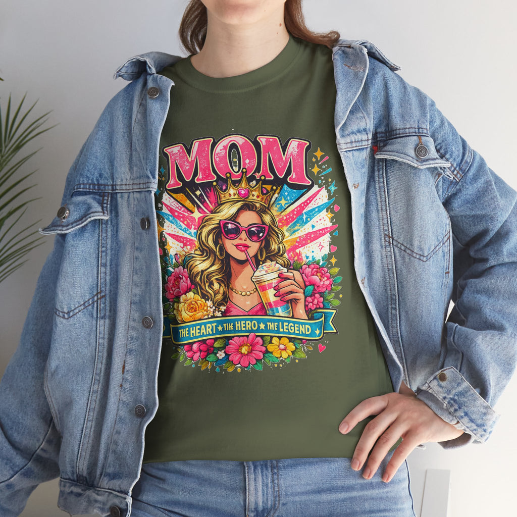 Mama Floral Shirt, Mom Graphic Tee, Gift for Mom, Colorful Vintage Mom T-Shirt, Cute Mama Shirt, Mother's Gift, Mom Life Tee