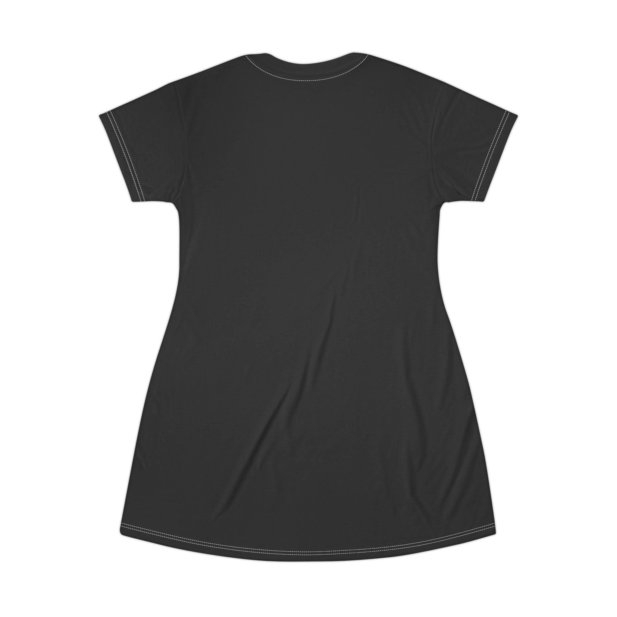 Mystic Moon Goddess T-Shirt Dress – Ethereal Back-View Art Dress