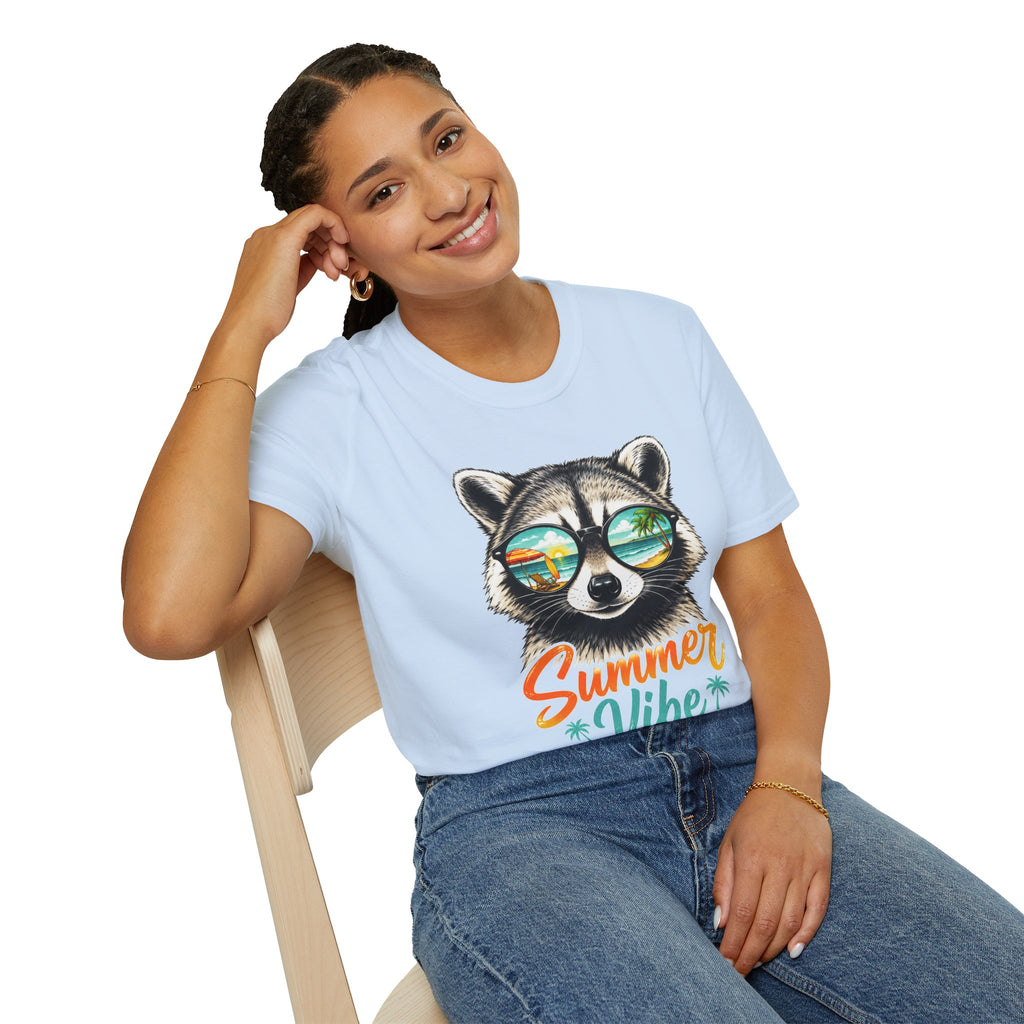 Summer Vibe Raccoon T-Shirt