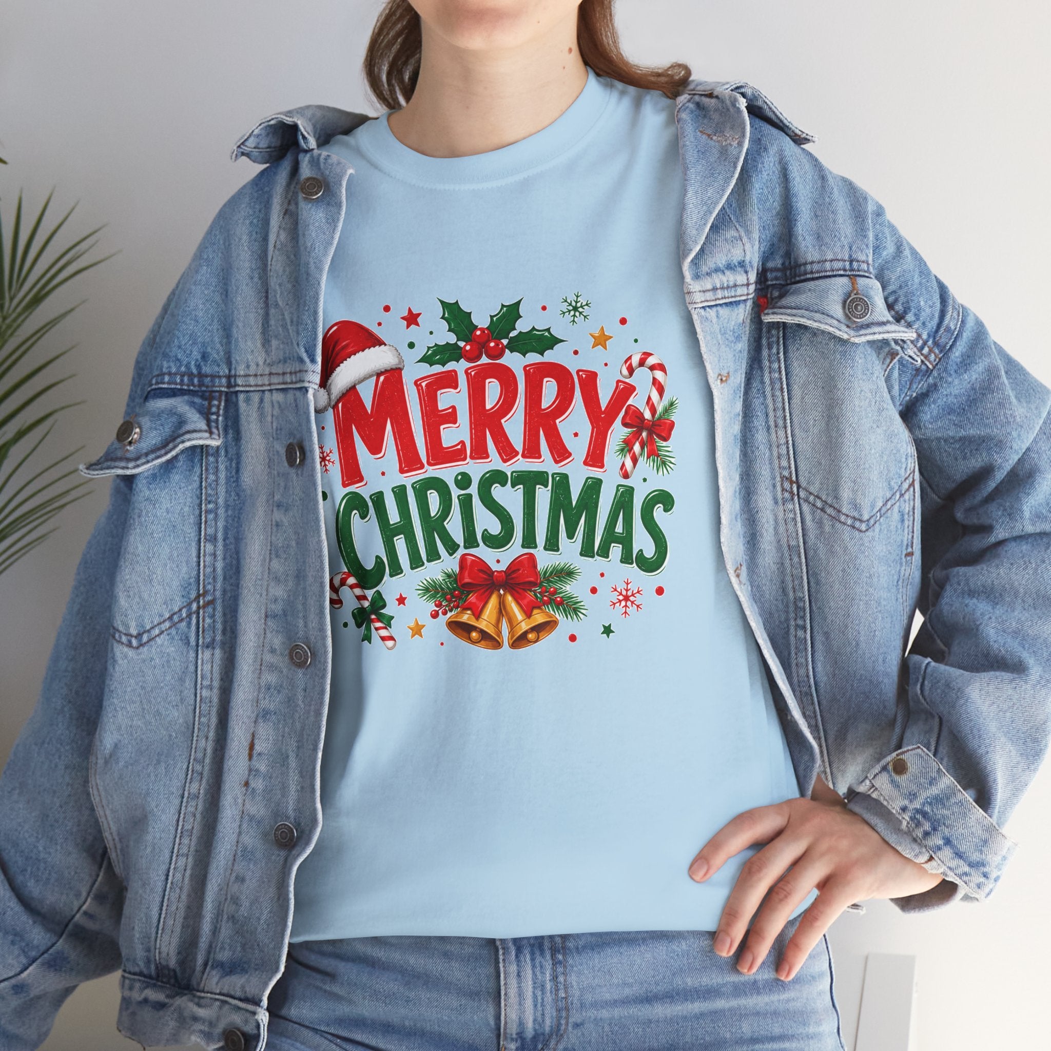 Merry Christmas Shirt, Christmas Graphic Tee, Santa Hat T-Shirt, Holiday Party Shirt, Xmas Gift for Men Women