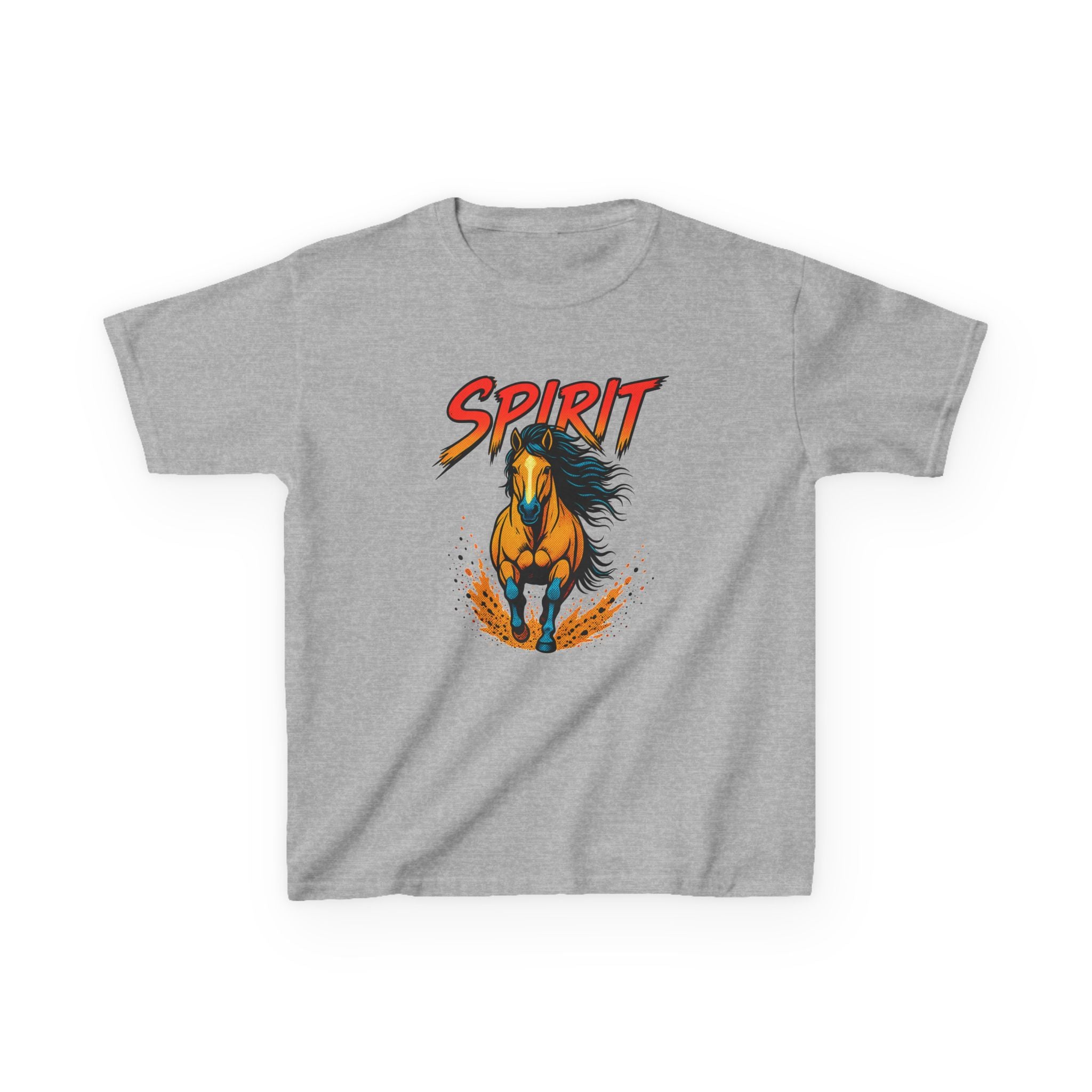 Kids 'Spirit' Galloping Horse T‑Shirt — Youth Graphic Tee for Horse Lovers