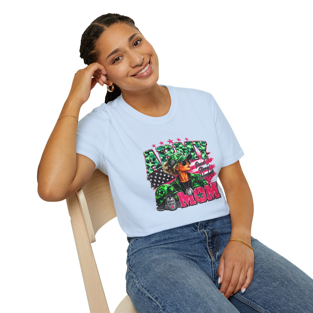 Army Mom Shirt, Military Mom T-Shirt, Army Proud Shirt, Patriotic Mom Gift, Veteran Mom Gift