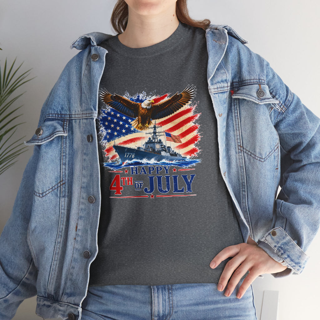 Happy 4th of July Shirt, Patriotic Eagle T-Shirt, American Flag Tee, USA Independence Day Shirt, Freedom Eagle Gift