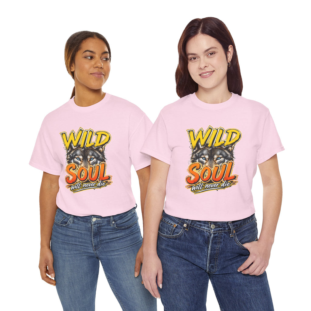 Wolf 'Wild Soul' Graphic Tee – Bold Wildlife Shirt for Nature Lovers