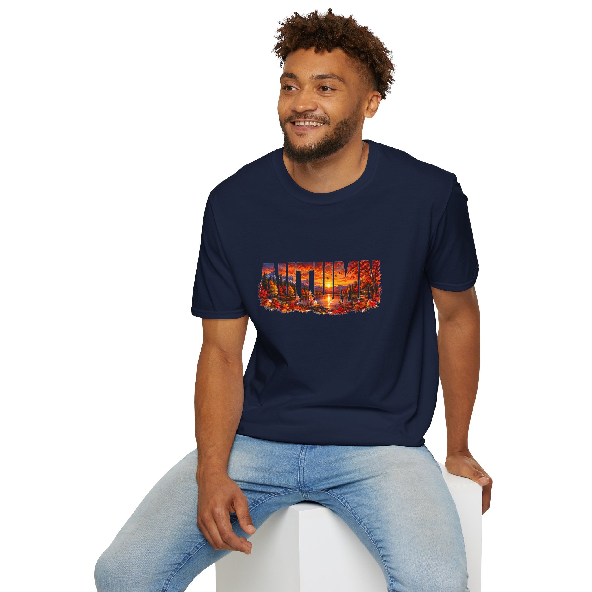 Autumn Leaves T Shirt Fall Graphic Tee Cozy Autumn Shirt
