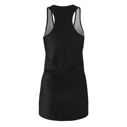 Black Rose Floral Dress | Women's Lightweight Summer Racerback Dress
