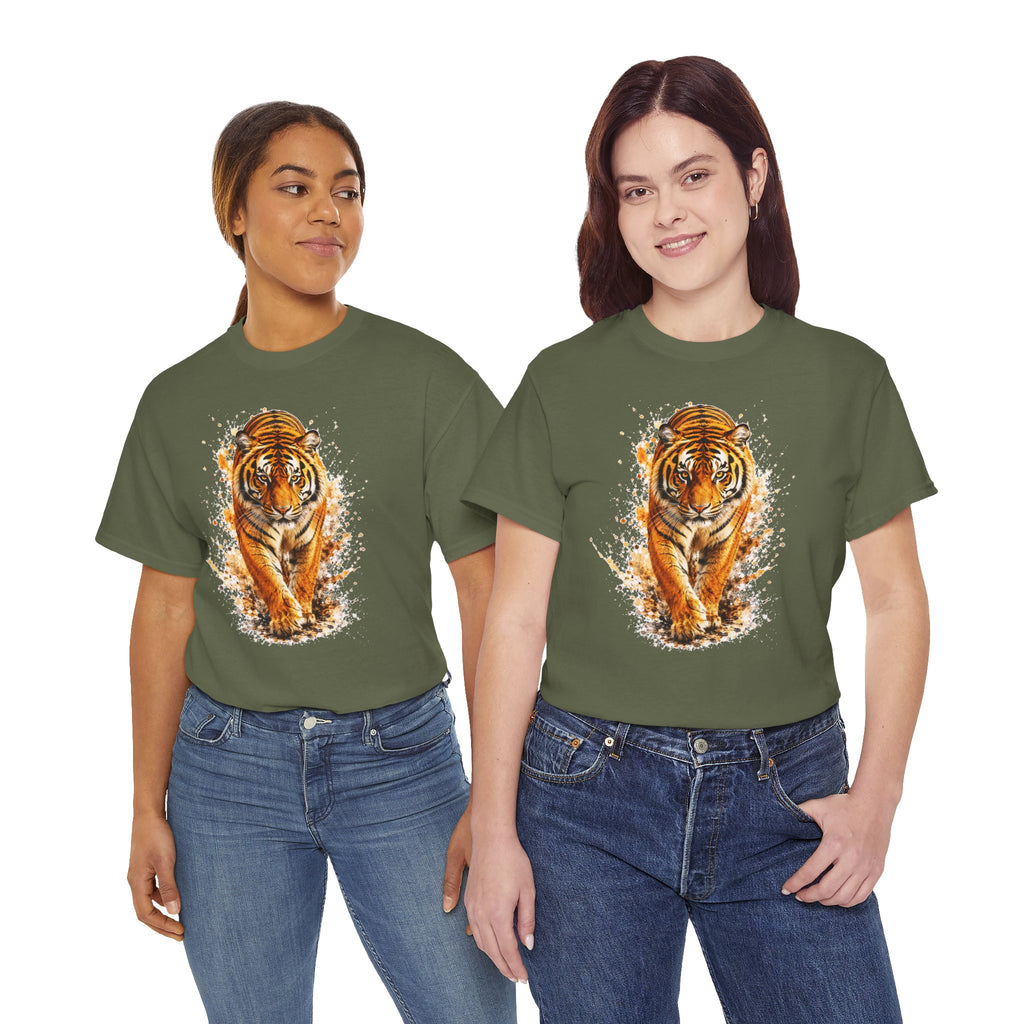 Majestic Tiger T-Shirt, Watercolor Tiger Graphic Tee, Unisex Wildlife Shirt, Tiger Lover Gift, Animal Art Tee