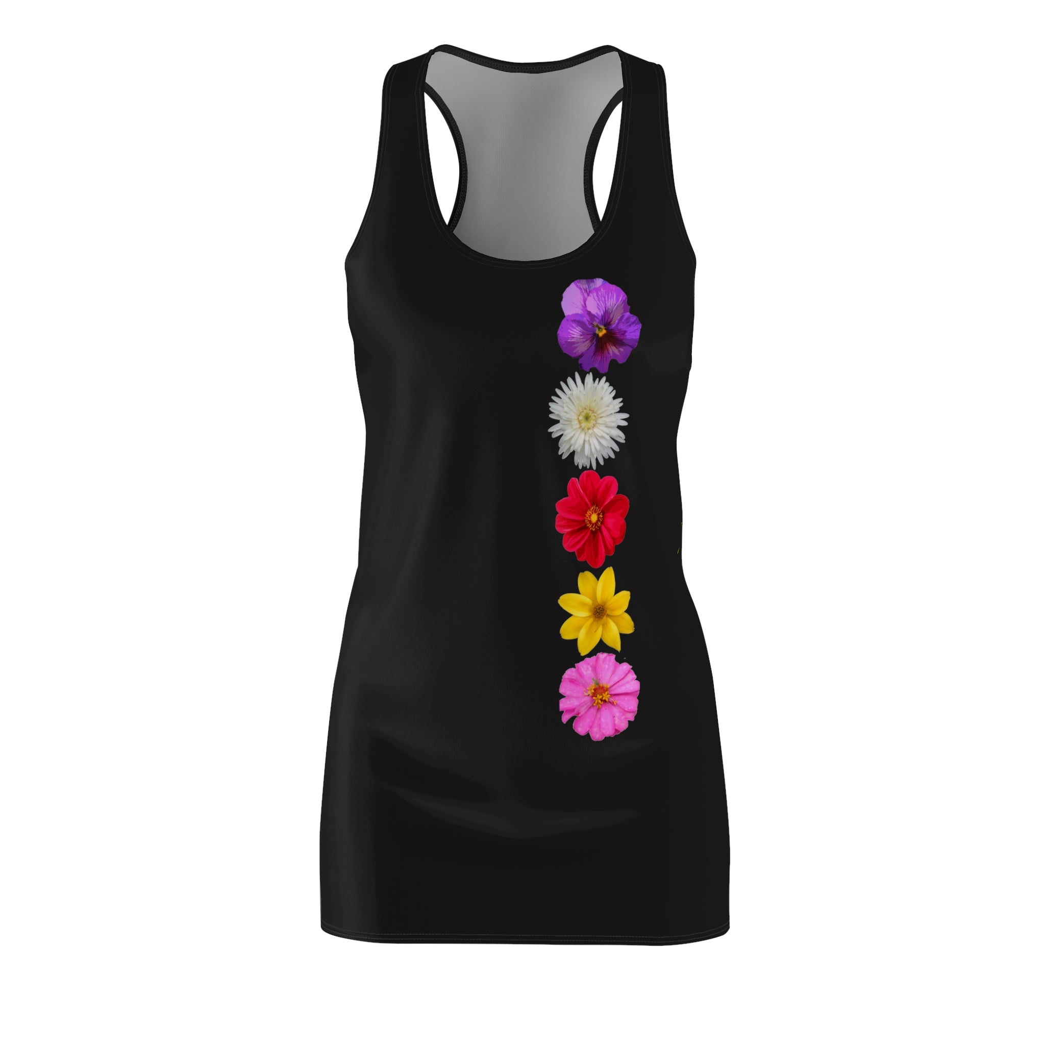 Floral Vertical Bloom Racerback Dress