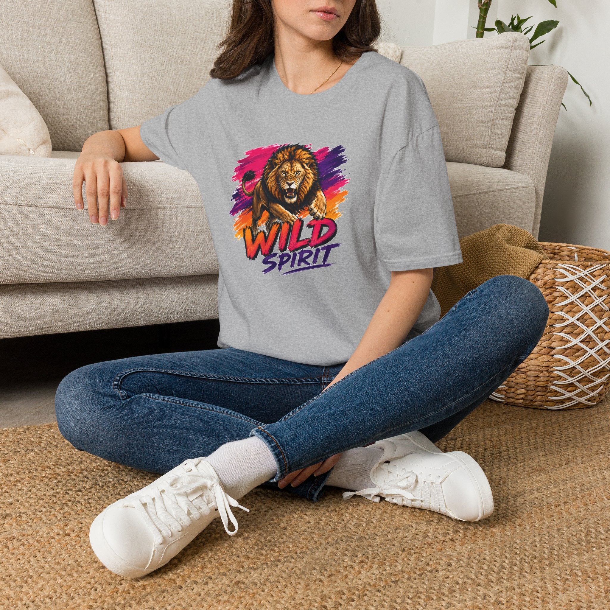 Lion T Shirt, Wild Spirit Shirt, Lion Graphic Tee, Animal Lover Shirt, Wildlife Shirt, Unisex T Shirt, Nature Gift