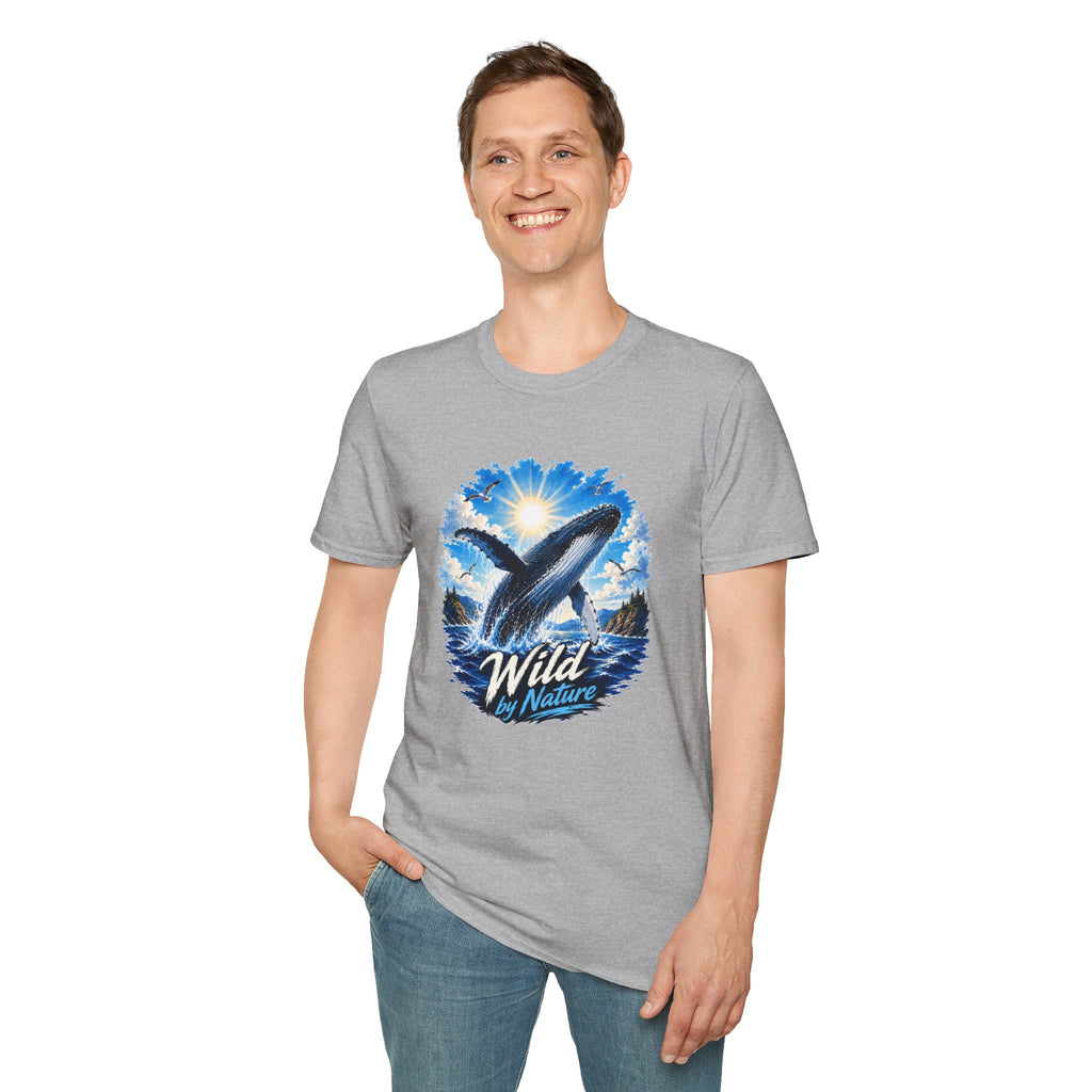 Whale T-Shirt, Ocean Whale Graphic Tee, Wild Nature Shirt, Ocean Lover Gift