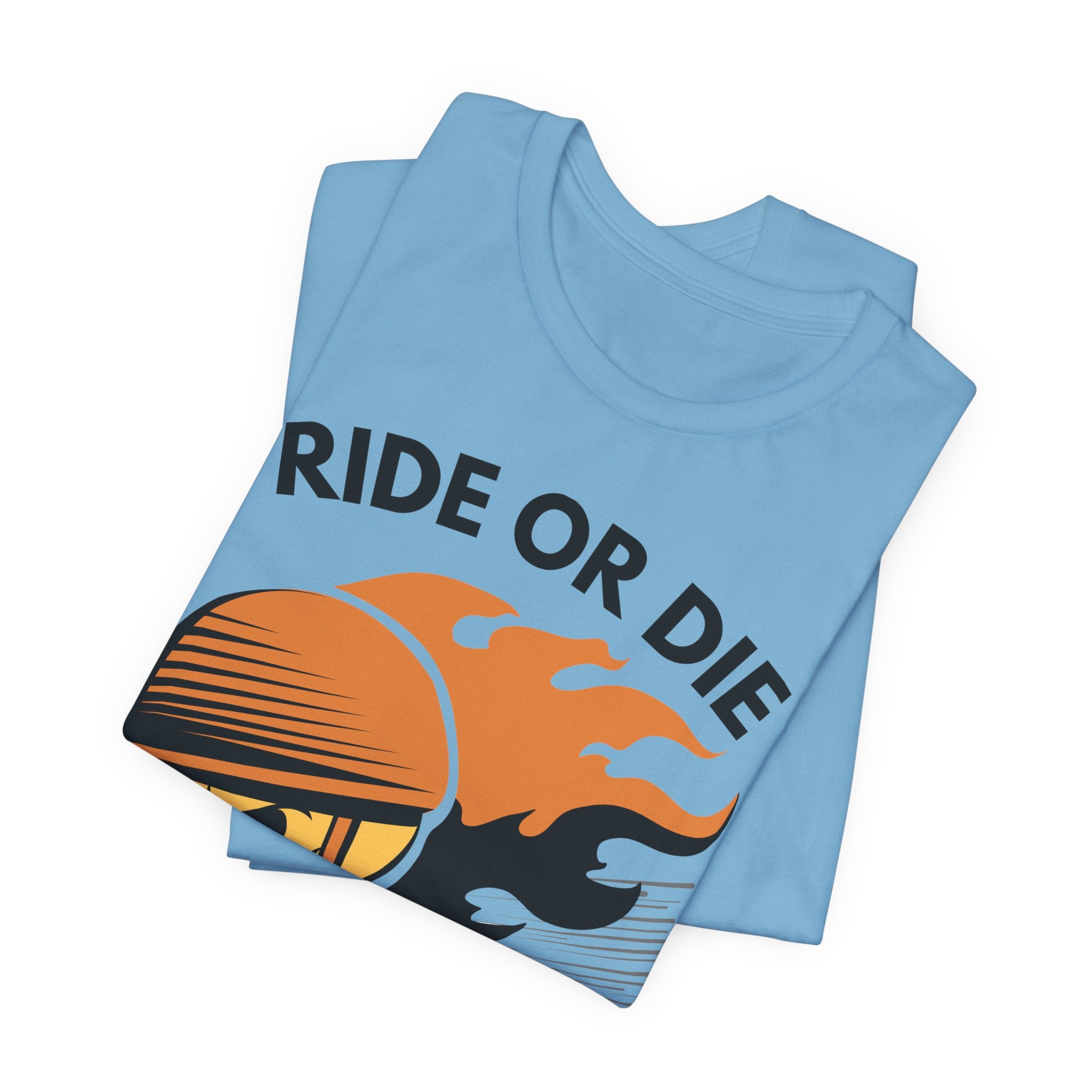 Ride or Die Skull Helmet T-Shirt | Biker Graphic Tee for Men | Vintage Motorcycle Shirt