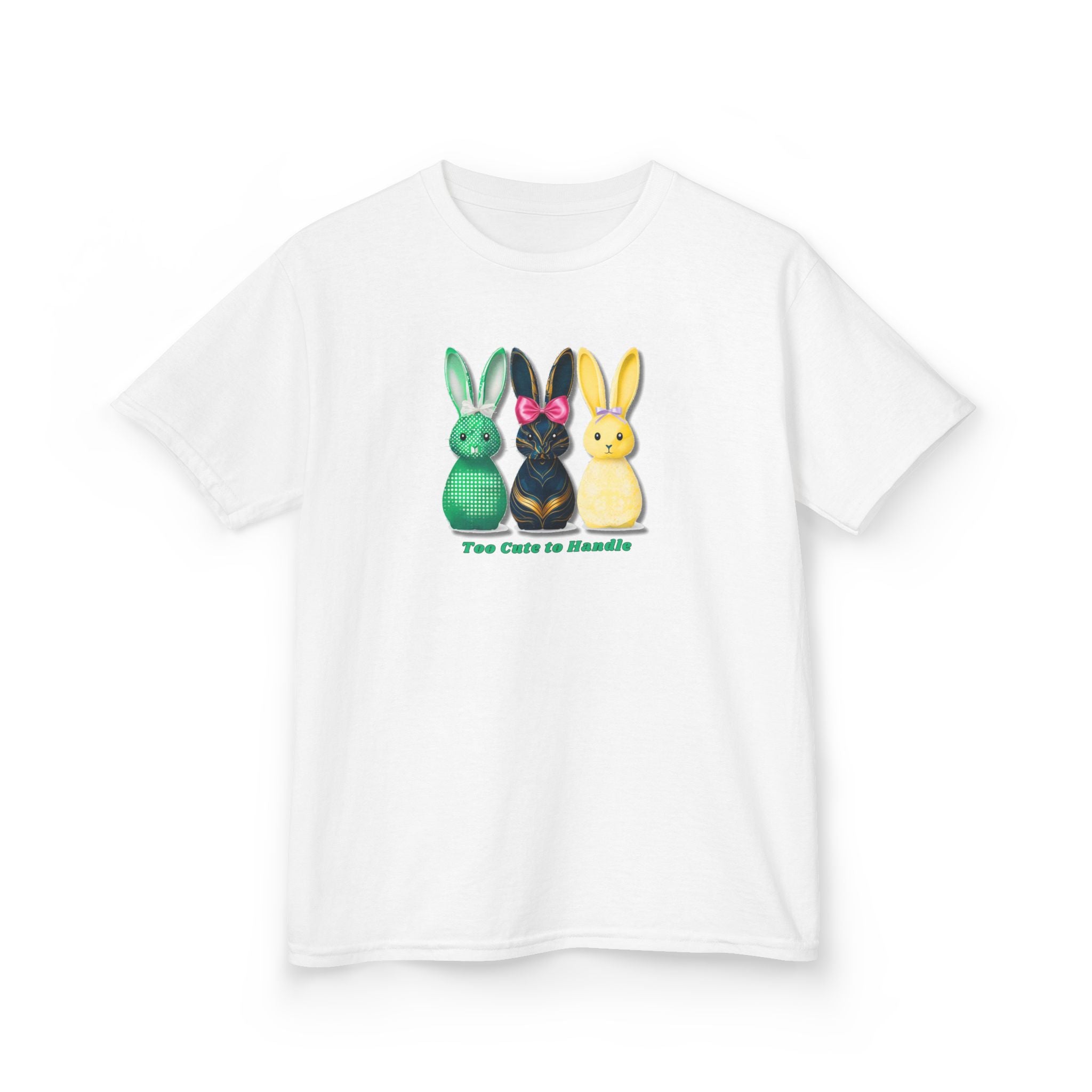 Kids Tee — Colorful Bunny Trio "You Color Me Beautiful" Easter Shirt