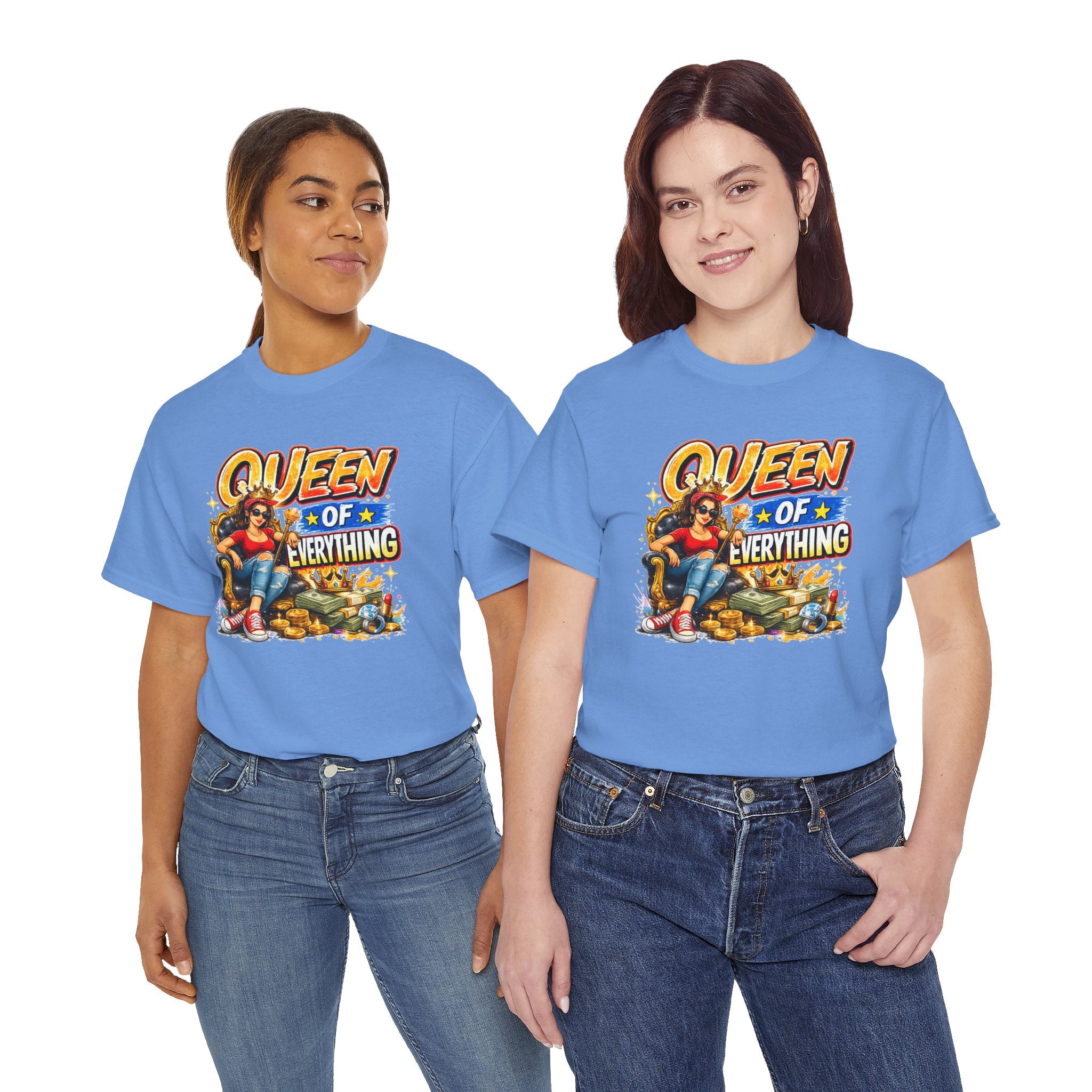 Queen of Everything Shirt | Funny Queen Graphic Tee | Gift for Mom | Boss Lady Shirt | Retro Vintage Tee