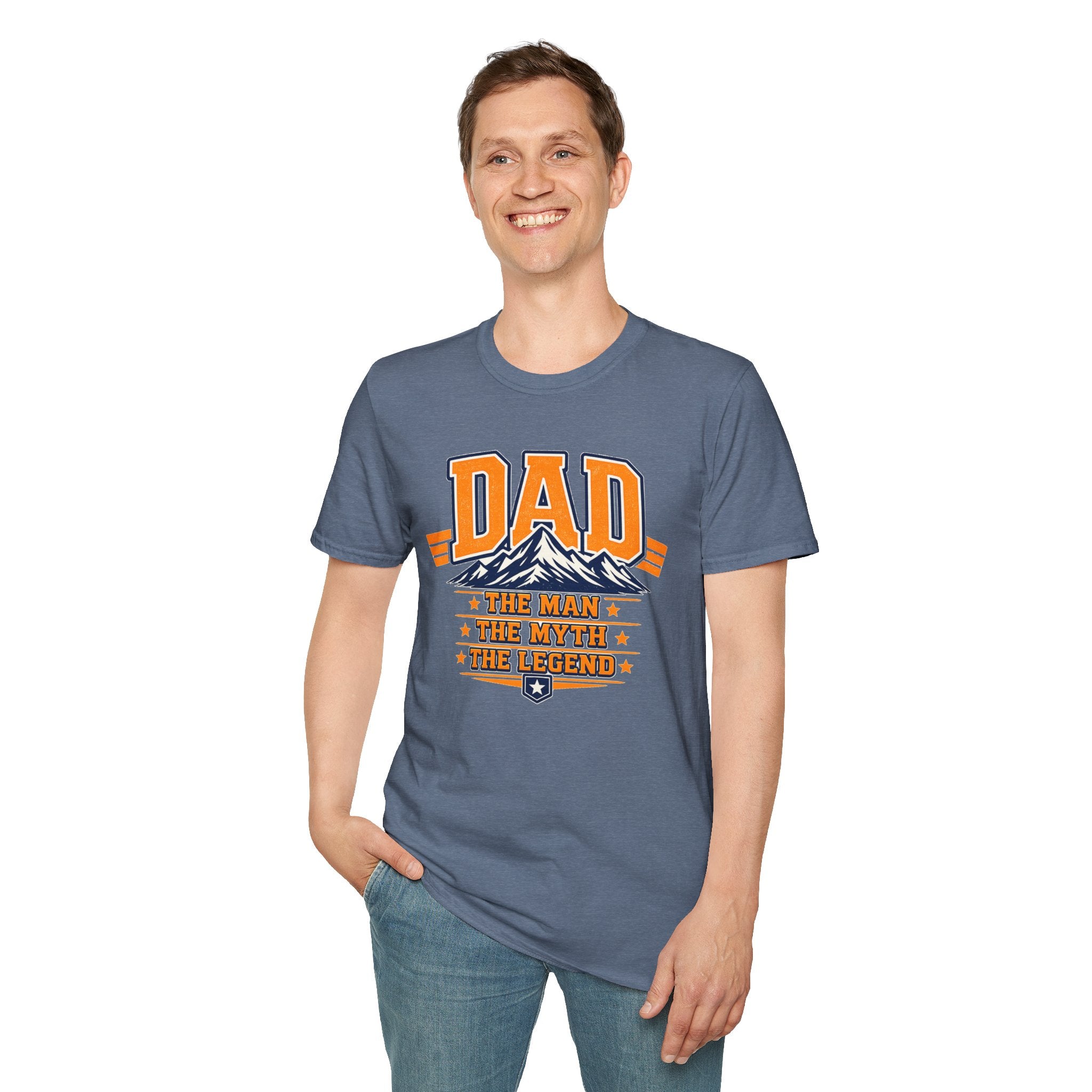 Dad T-Shirt The Man The Myth The Legend Graphic Tee Funny Fathers Day Gift Cool Dad Shirt