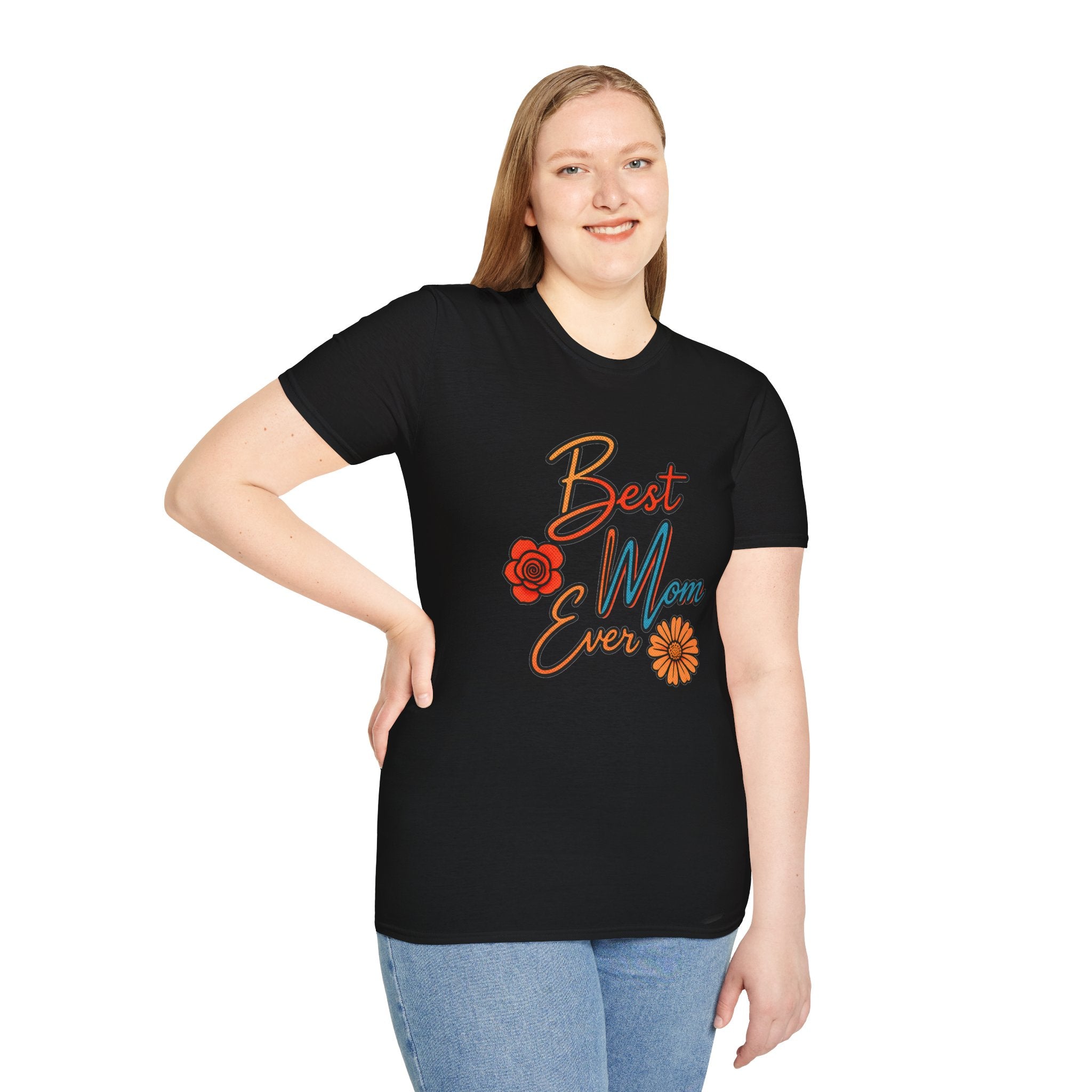 Best Mom Ever T-Shirt, Floral Mom Shirt, Mother’s Day Gift, Cute Retro Mama Tee, Gift for Mom, Unisex Shirt
