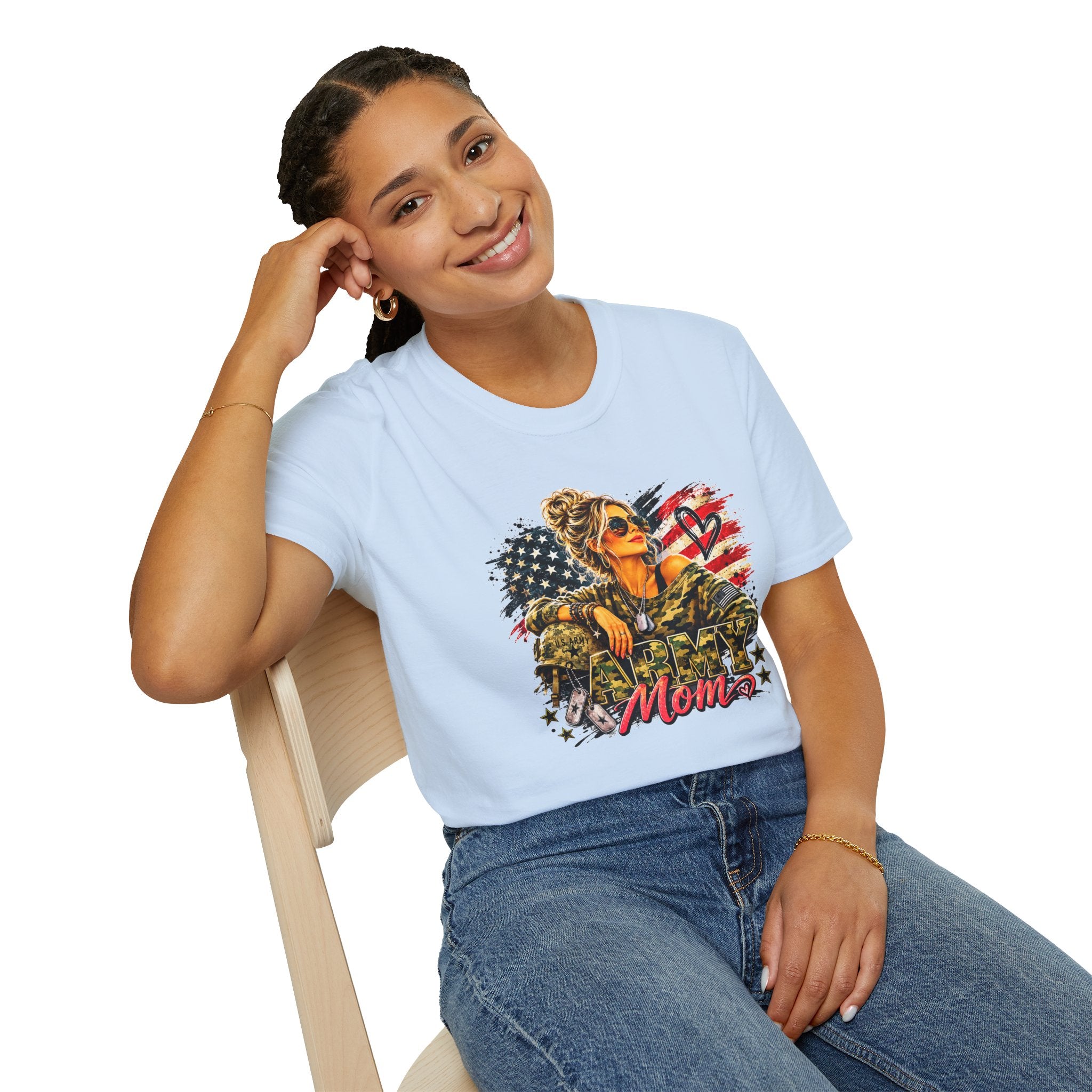 Military Mom Shirt, Patriotic Mom T Shirt, American Flag Shirt, Army Mom Gift, Military Mom Gift, USA Mom Tee