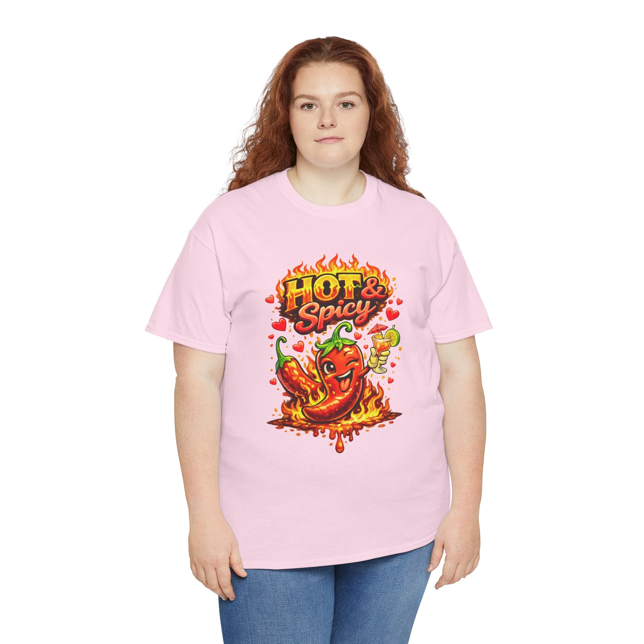 Hot & Spicy Pepper Shirt, Funny Chili Graphic Tee, Cute Food Lover T-Shirt, Spicy Gift