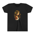 Youth Tee — Floral-Boho Girl Portrait Kids Shirt