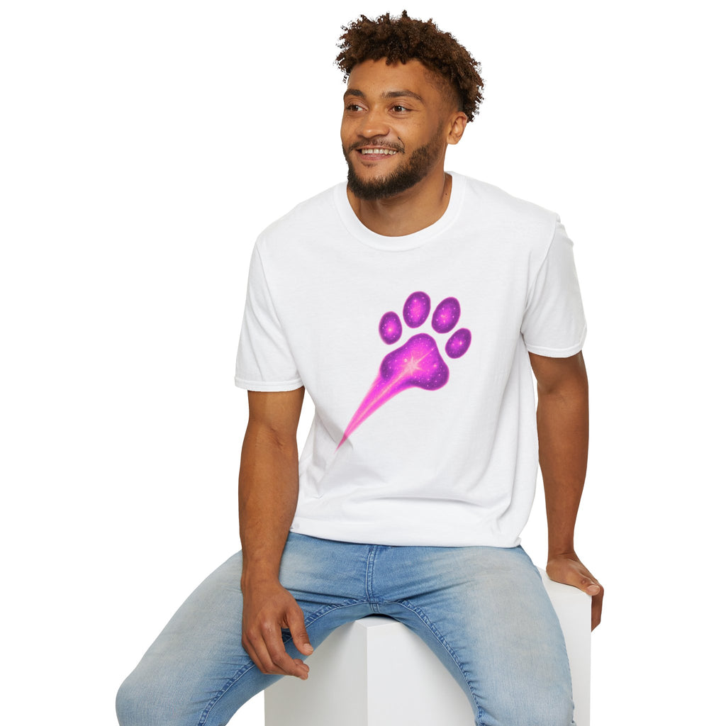 Pink Paw Print T-Shirt, Cute Dog Lover Tee, Aesthetic Animal Shirt, Gift for Pet Lovers