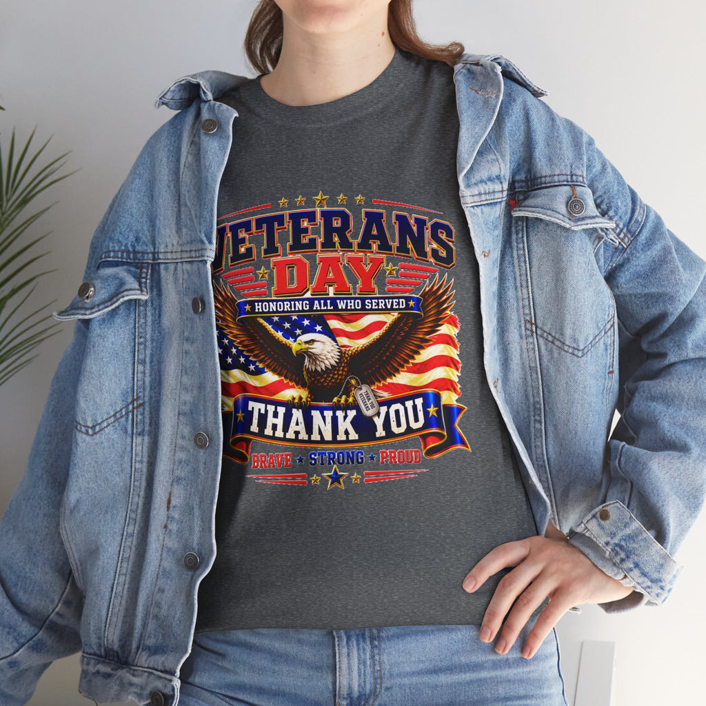 Veterans Day Eagle T-Shirt – "Thank You" Patriotic Tribute Tee