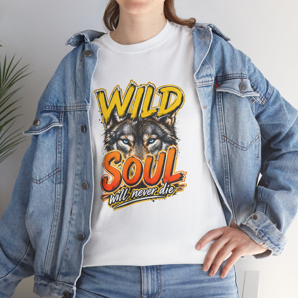 Wolf 'Wild Soul' Graphic Tee – Bold Wildlife Shirt for Nature Lovers